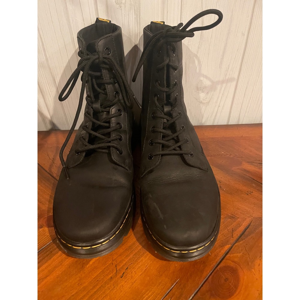 Dr. Martens booCombs II Black Wyoming Leather Nylon Combat Boots
Sz 9.